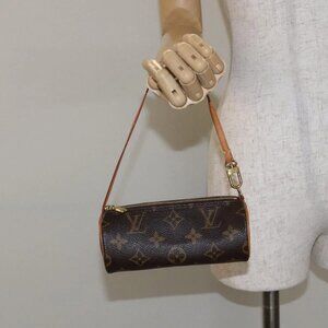 LOUIS VUITTON Monogram Papillon Pouch LV Auth